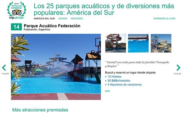 Parque Acuatico en Trip Advisor